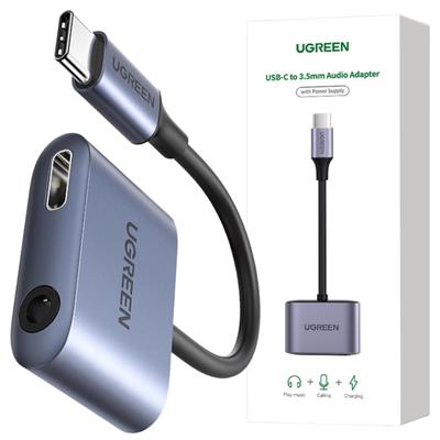 Адаптер Аудио Ugreen Cm231 Usb-C к Мини-джек 3.5Mm (Серый)
