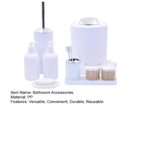 1 Набор аксессуаров для ванной комнаты, многоразовые пополняемые бутылочки для лосьона, дозатор для мыла и зубная щетка