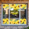 Sunflower Window Stickers for Living Room and Balcony Glass Decoration, Waterproof, Translucent and Beautifying