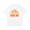 Top Trendy Brand Rh American Ude High Street Logo Print Summer New Vintage Round Neck Shortsleeved Tshirt Unisex And Unisex