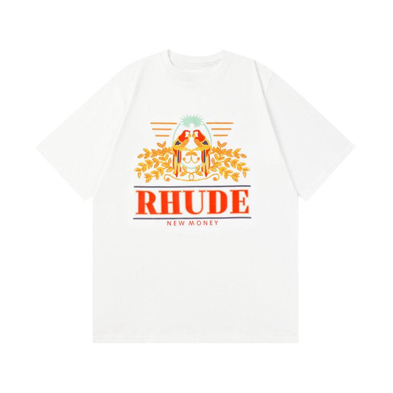 Top Trendy Brand Rh American Ude High Street Logo Print Summer New Vintage Round Neck Shortsleeved Tshirt Unisex And Unisex