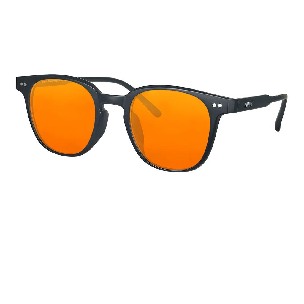 Женские очки Shinu Очки, блокирующие синий свет Очки с оранжевыми прозрачными линзами Компьютерные очки Очки для защиты от экрана компьютера