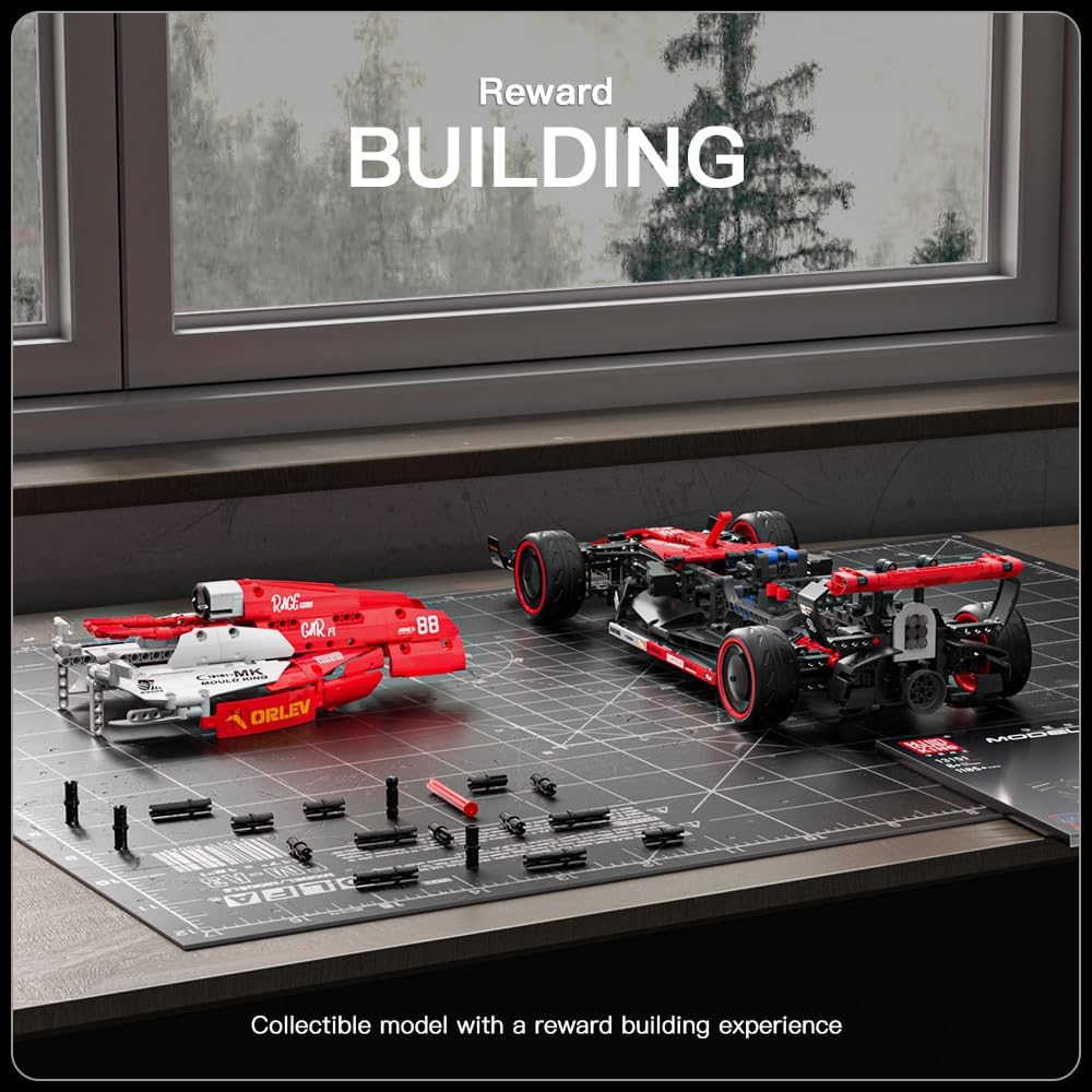 MOULD KING 13151 Technical F1 Arrow Super Racing Car Remote Control Building Bricks Blocks Kids RC Toys for Kids Gift