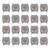 200Pcs Tactile Push Button Switch Brass Waterproof Light Touching Patch SMD 4 X 4 X 1.5