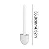 Wall Mounted Toilet Brush Silicone Flat Brush Head Toilet Brush Cleaner Brush Set Toilet Cleaning Brush Bathroom 1PC