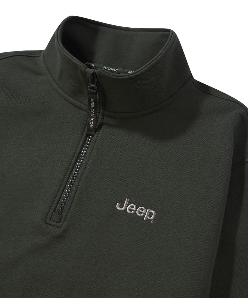 JEEP [360G] Толстовка с полумолнией и логотипом M (Jr5Tsu838Gn)