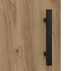 Highboard 2 pcs Artisan Oak Engineered Wood and Glass