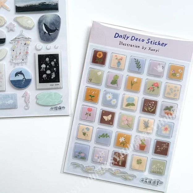 Милый торт пруд желаний 3D рельефная смоляная наклейка чехол для телефона для девочки ноутбук прозрачная желейная наклейка канцелярские товары блокнот DIY украшение