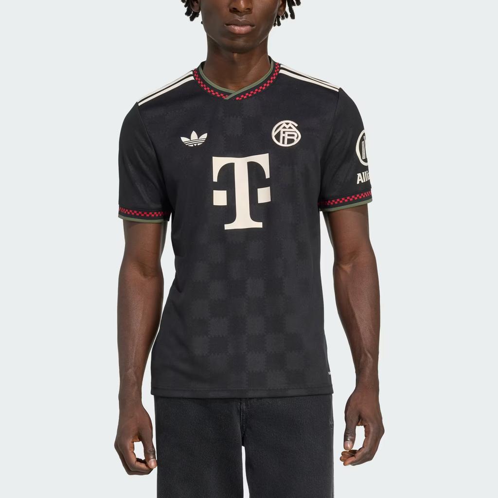 Adidas Originals SS25 FC Bayern 25/26 Third Slim Fit Short Sleeve Football Shirt Men Tops KE6801