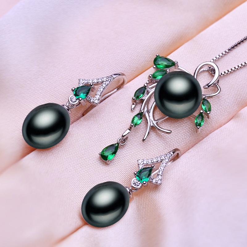 seniko Модные листья и листья, ожерелье, серьги, комплекты украшений из пресноводного жемчуга для женщин, ожерелье из пресноводного жемчуга, жемчужные серьги