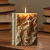 Танцующий ангел Рельефная книга Библия Свеча Силиконовая форма Танцующая богиня Рельеф Словарь Формы книг Формы из смолы и гипса