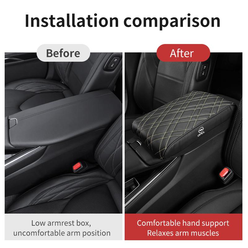 Car Handbox Heightening Central Armrest Protective Elbow Pad For Opel Corsa Astra H G J Insignia Vectra Zafira Meriva MH8