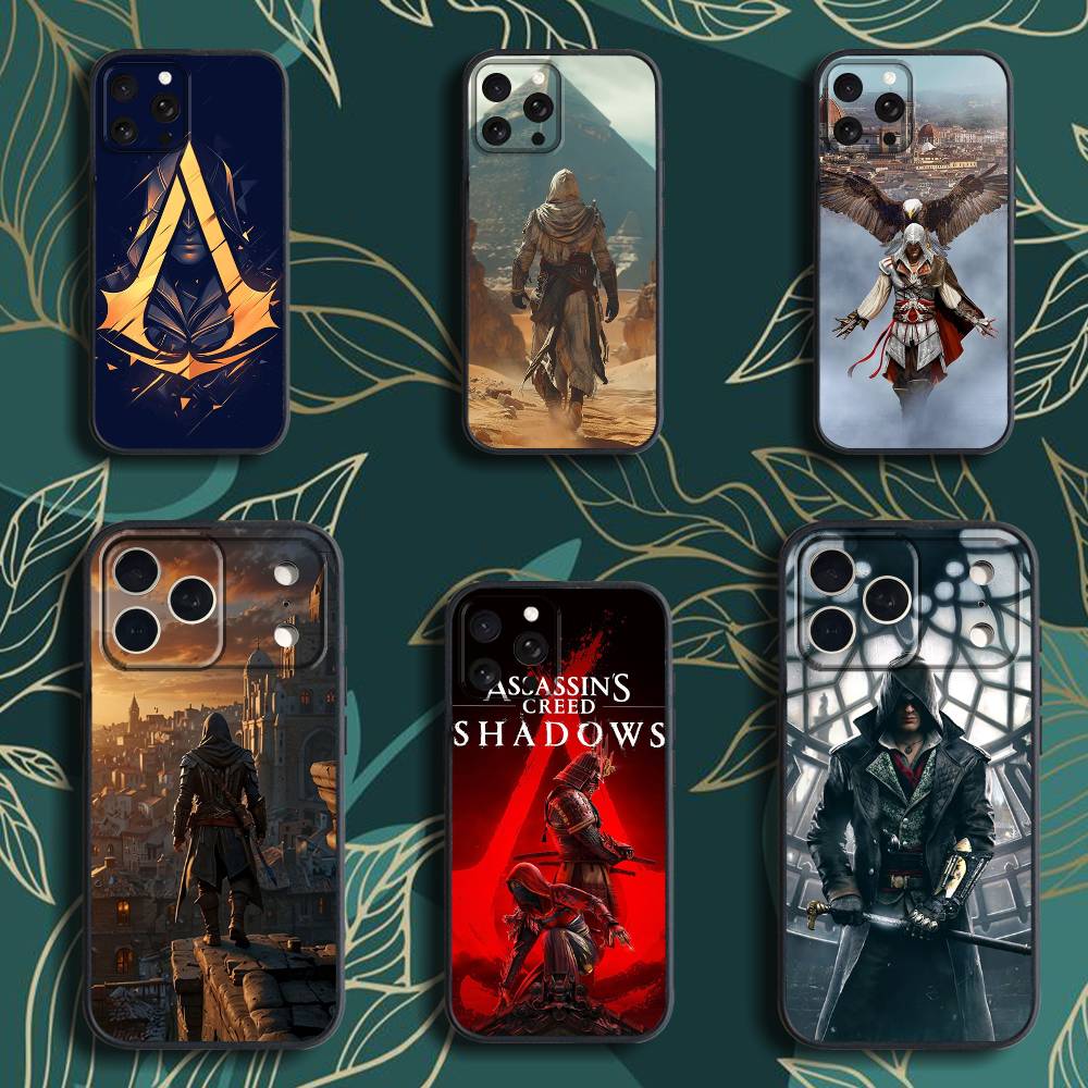 A-Assassins-s Game C-Creed Phone Case For iPhone 17,16,15,14,13,12,Pro,Max,Plus,E,SE4,Air,Mini Black Soft Box