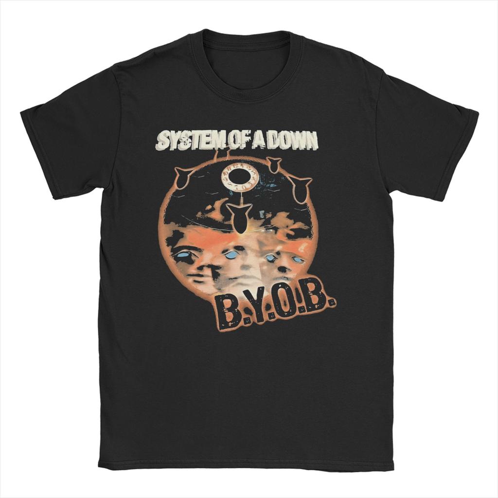 Футболка для мужчин и женщин в стиле Рок Хэви-метал Группа SYSTEM OF A DOWN SOAD Футболки с коротким рукавом с круглым вырезом Хлопок Большие размеры Топы