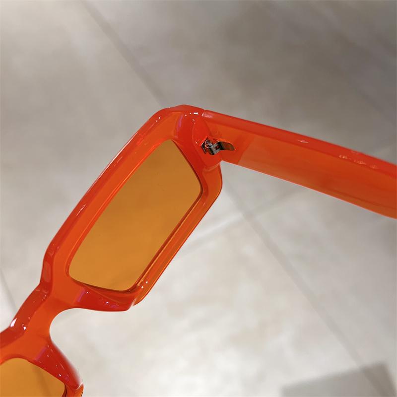 2023 Vintage Rectangle Sunglasses Fashion Square Candy Color Shades Eyewear Trendy Retro Women Brand Design UV400 Sun Glasses