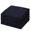 [BLKP] Black Microfiber Cleaning Cloths, Square, 30x30cm, Pack of 10 (AZ-5110)