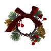 Multifunctional Christmas Candle Ring Pinecone Candle Wreath  Dining Table Centerpiece