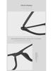 Men's Ultra-Light Pure Titanium Myopia Glasses Frame - Comfortable, Full-Frame with Elastic Paint 9827