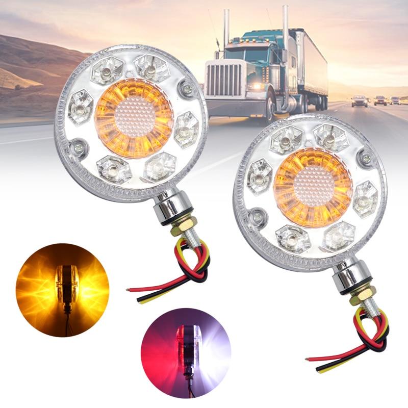2x Red White Amber Car Side Maker Roof Light 24V 24LED For SCANIA DAF MAN Van Truck Trailer Lorry Lamp Trailer Indicator