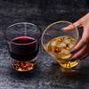 Japanese Fuji Mountain Glass Cup Set Heat Resistant Crystal Whiskey Glasses Gift Box for Couples