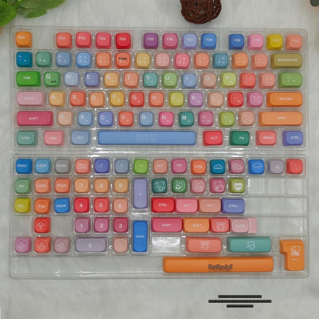 MOA Profile Gummy Bear PBT Двухцветная Сублимационная Непрозрачная Кастомная Клавиша для Механических Клавиатур