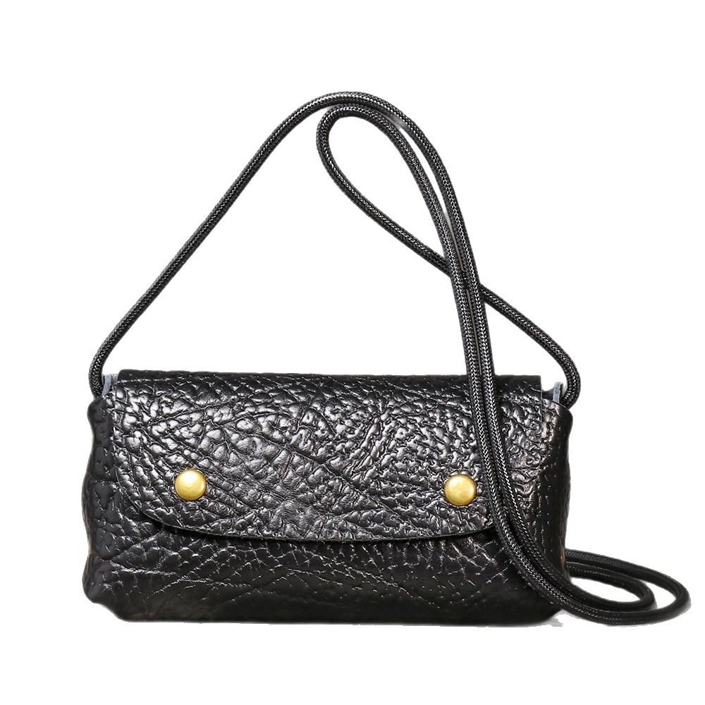 Оригинальная ручная работа Женская кожаная сумка через плечо Кожа бизона Простая маленькая квадратная сумка Сумка для мобильного телефона