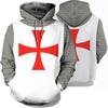Vibrantly Designed Unisex Knights Templar Cosplay 3d Print Pullover Casual Sweater
