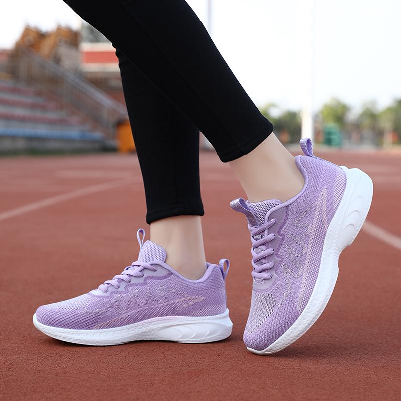 Women's Sneakers Comfortable Walking Shoes Sports Breathable Running Shoes Casual Tennis Sneakers Light and Slippery In Walking Running Shoes