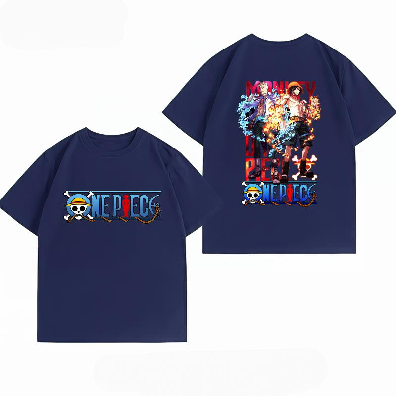 Unisexs Clothing New Cotton Breathable Summer Tshirt One Piece Ace Marco Print Casual Streetwear Unisexs Tops