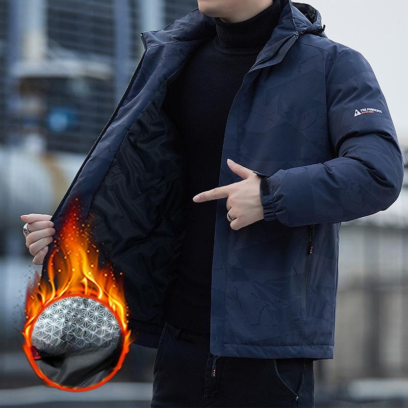 Новая флисовая куртка мужская весна-осень молодежный тренд повседневная ветрозащитная утепленная куртка