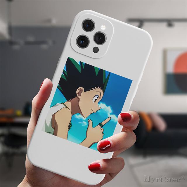 Для Iphone 13 11 12 14 Pro Max Mini Xs Xr 14plus белый чехол аниме Hunter X Hunter Killua Hisoka силиконовый защитный чехол