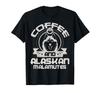 Coffee and Alaskan Malamute Coffee Drinking Dog Owner Lover T-Shirt