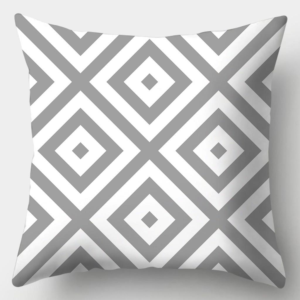 45смX45см Серая наволочка для дивана в полоску, клетчатая наволочка для подушки