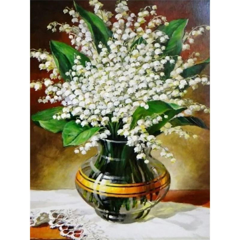 Diy Cross Painting Diamond Flower Stitch Kit Mosaic Art Diamond Painting Full Circlesquare Diamond Home Decoration