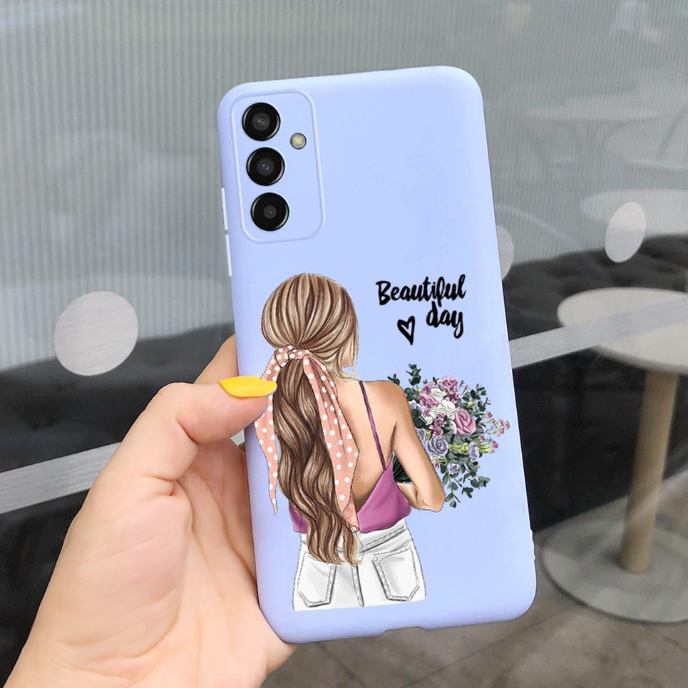 For Cover Samsung Galaxy A04s SM-A047F Bumper Fundas Milk Cow Butterfly Phone Case Soft Back Cover For Samsung A04s Bumper Capa