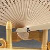 1/10/20Pcs Wooden Folding Fan Hollow Portable Fan Summer Hand Held Ribs Wedding Desktop Decoration