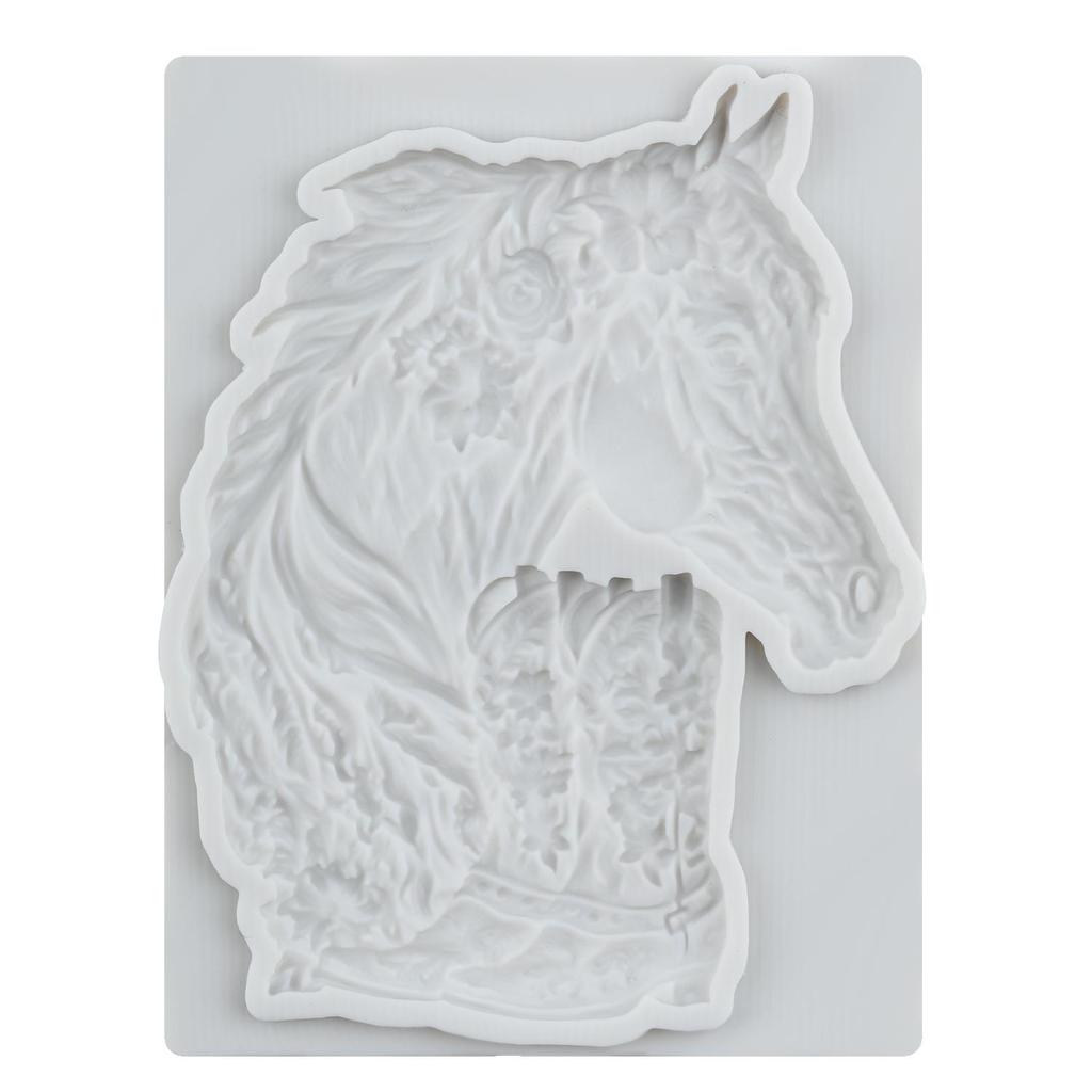 Силиконовые формы для лошадей, форма для мастики в виде ковбойского сапога, инструменты для украшения торта, топпер для кекса, форма для конфет, шоколада, гампасты