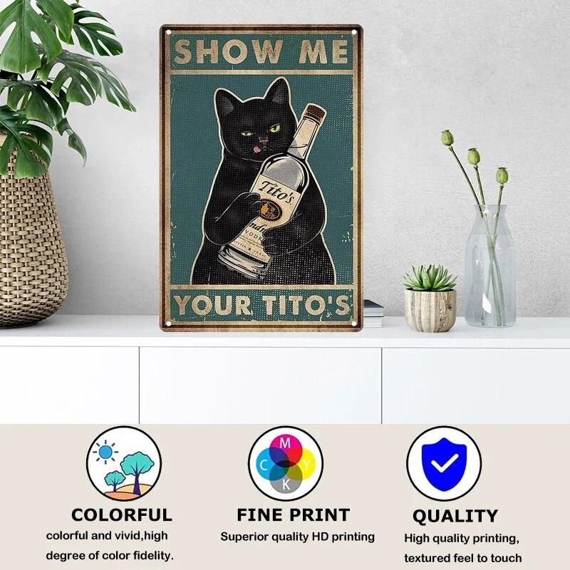 Retro Metal Plate Drink Tin Sign Funny Beer Wine Lover Vintage Metal Plaque for Bar Pub Club Kitchen Home Man Cave Wall Decor