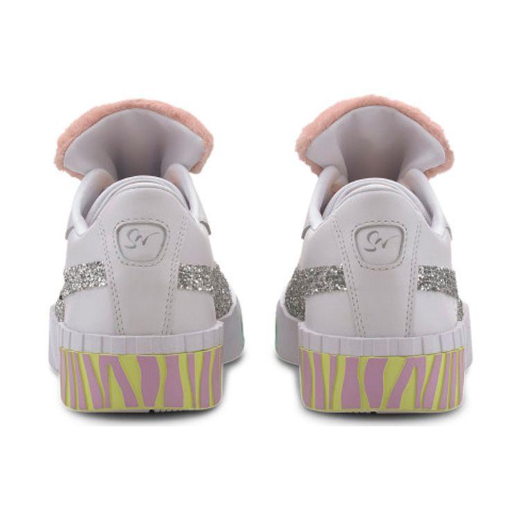 Puma Sophia Webster X Cali Fur Кожаные Мид-топ Кроссовки Женские кроссовки Белый Розовый 370119-01