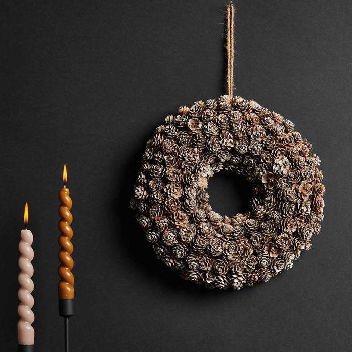 Couronne - RICO DESIGN - Mini Pommes de Pin - Ø 30 cm - Intérieur - Mixte