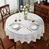 Круглая водонепроницаемая скатерть 180 см с цветочным рисунком, покрытие для обеденного стола, свадебная скатерть, домашняя кухонная декорация, уличный коврик