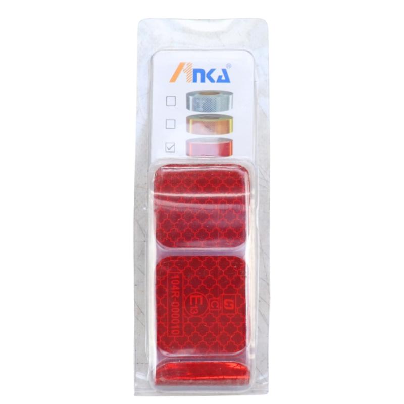 Contour reflective tape, 50mm wide, 4m long, red