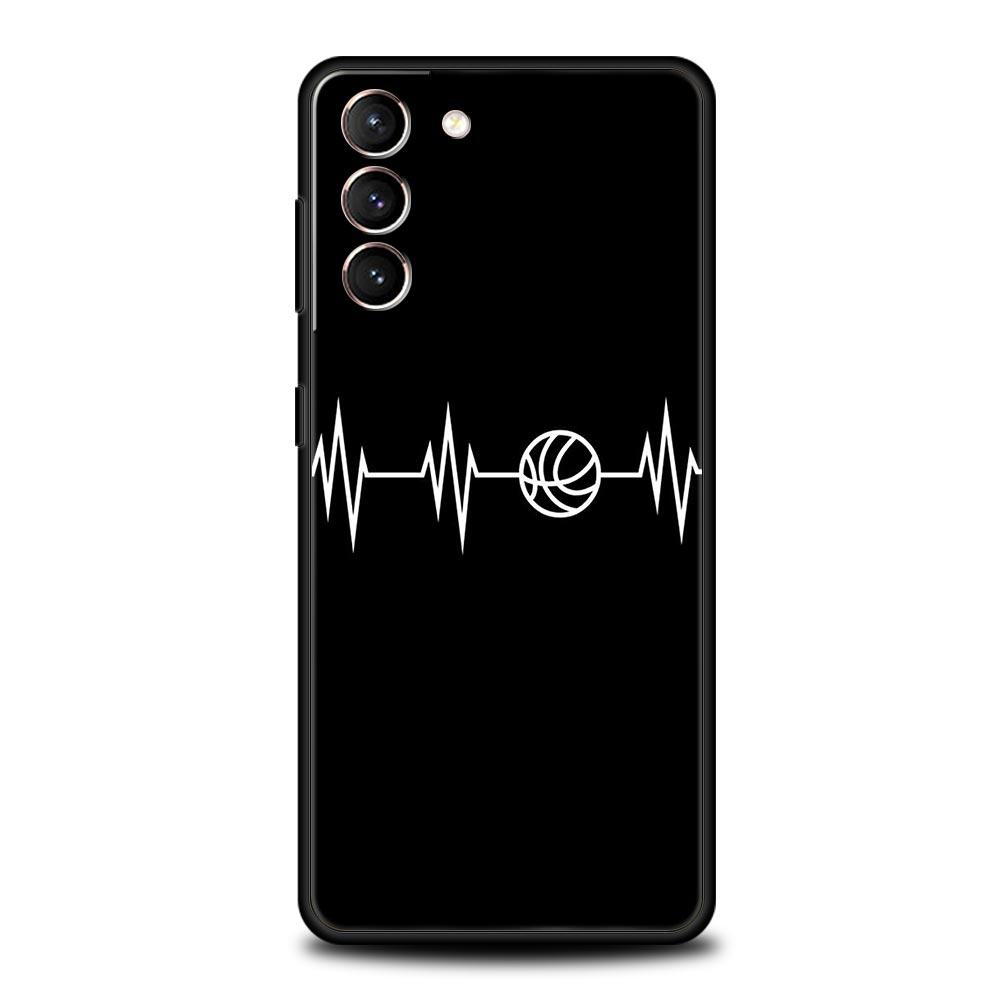 Phone Case For Samsung Galaxy S23 S22 Ultra S20 S21 FE 5G S10 S9 Plus S10E S8 Note 20 Silicone Cover Basketball Basket Number
