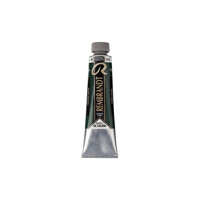 Peinture à l'huile - Terre verte - 629 - Extra-fine - Rembrandt - Tube 40ml