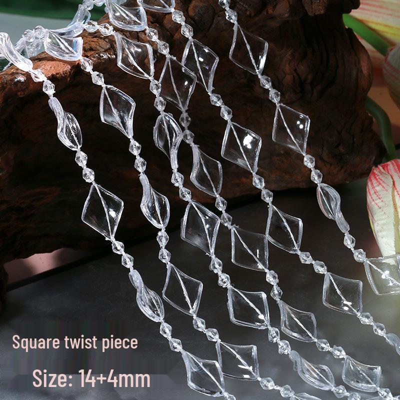 Хрустальная шторка из бусин для двери и декор свадебной дорожки с акриловой нитью