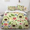 Luxury New 3D Print Avocado Faces Comfortable Duvet Quilt Cover Pillowcase Bedding Set Children Bedroom Decoration Home Textile