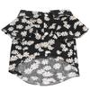Daisy Print Dog Shirt Soft Breathable Flexible Pet T Shirt for Small Dogs and Cats