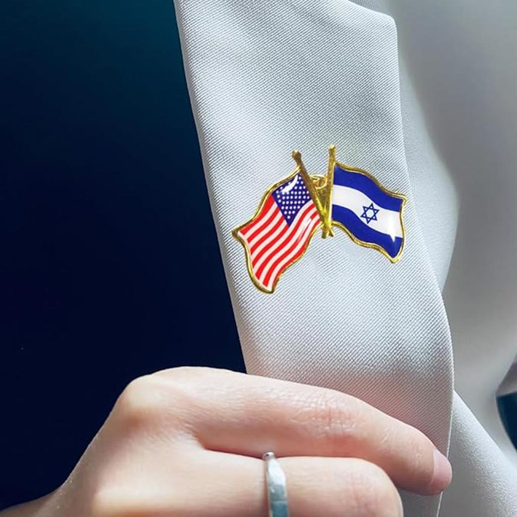 Значок-брошь в виде флага Израиля, украшение на одежду, аксессуары для одежды