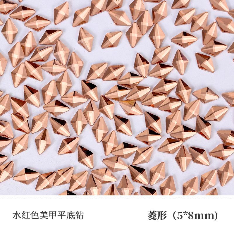Water Red Nail Art Diamond Mixed Flat Bottom Special-Shaped Diamond Glass Crystal Diy Glass Nail Art Jewelry