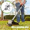 1Pcs New Steel Wire Wheel Lawn Mower Head Brush Disc Removal Moss Rust Weed Brush Head 6 Inch Universal Grass Trimmer Head